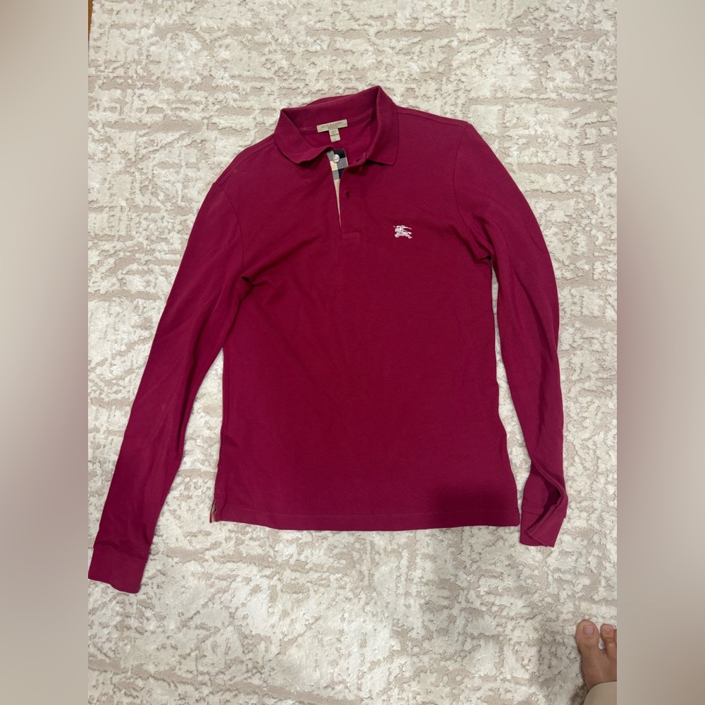Burberry long sleeve  polo